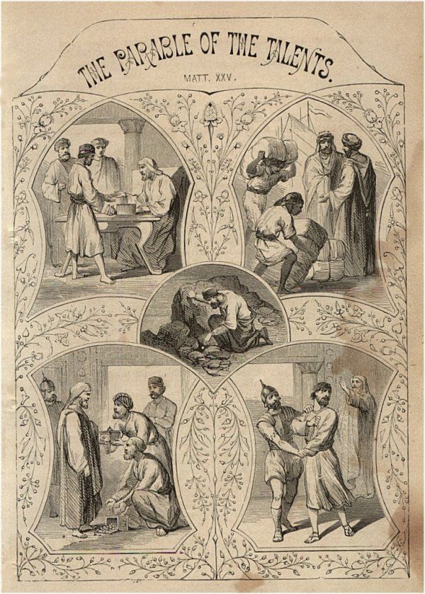 "Perumpamaan talenta", John S. C. Abbott dan Jacob Abbott, 1878