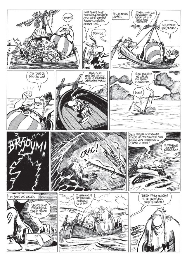 La Grande Traversée d'Astérix d'après Uderzo, une planche tirée de Variations de Blutch