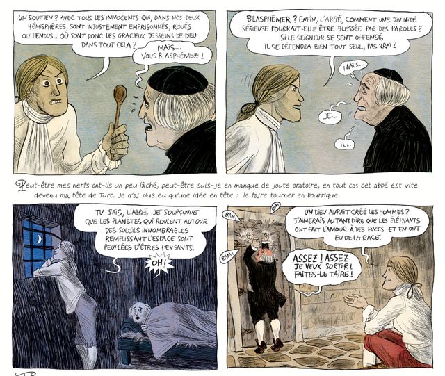 Détail de la page 13 de "Voltaire amoureux" de Clément Oubrerie