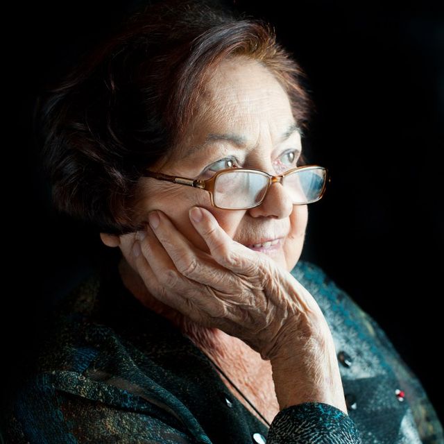 Portrait de l'anthropologue Francoise Heritier, decembre 2013