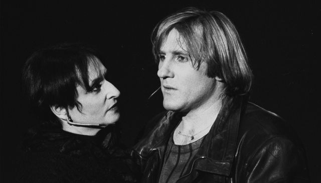 Barbara et Gérard Depardieu, à Tours le 10 avril 1986 lors de la tournée de "Lily Passion"