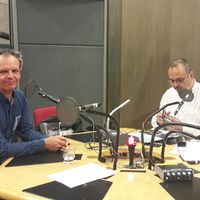 Jean-Baptiste Favory et Bruno Letort pendant la préparation de l'émission
