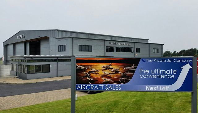 Jet centre de l’aéroport de Ronaldsway, Ile de Man