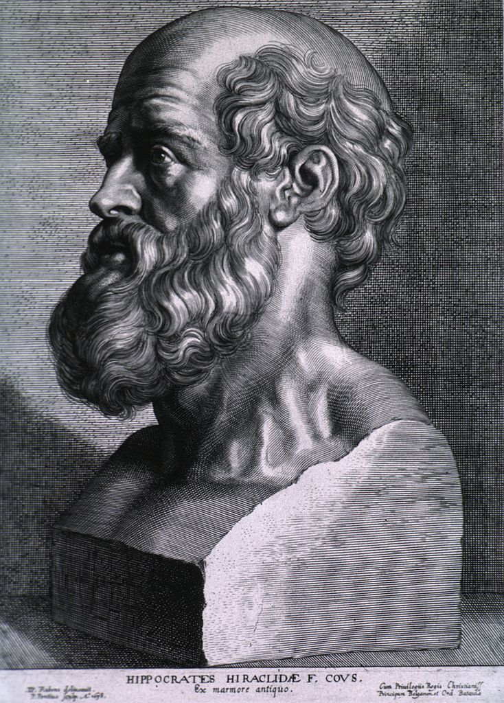 Hippocrates par Rubens (1638).