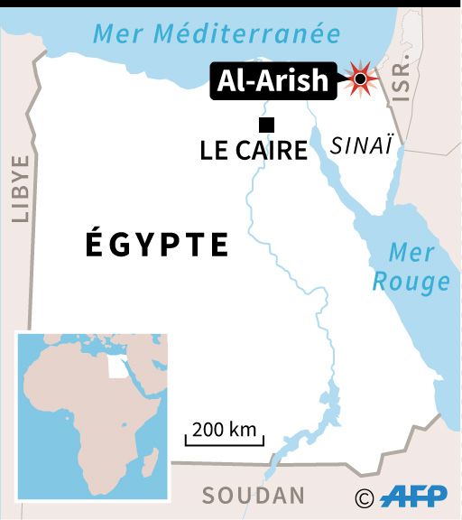 Al-Arish est à 40 km de Bir al-Abed, où se trouve la mosquée Al-Rawda attaquée le 24 novembre