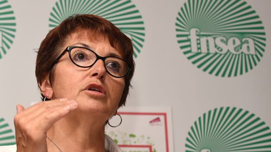 Christiane Lambert, présidente de la FNSEA ©AFP - Eric Piermont