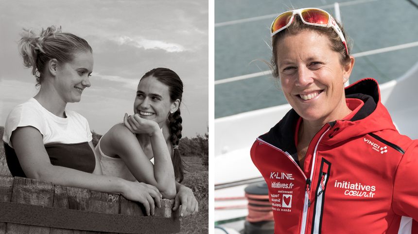 Elisabeth et Marie-Laurence Saladin © Femmes de vin - Samantha Davies © Initiatives Coeur