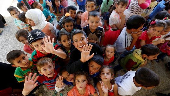 Rentrée des classes au camp de réfugiés syriens d'al Rahma (Liban) ©AFP - R. Al Safadi