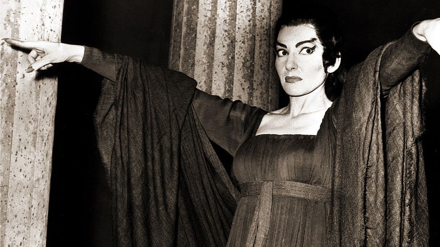 Maria Callas dans "Médée" au Convent Garden, Londres, le 17 juin 1959.