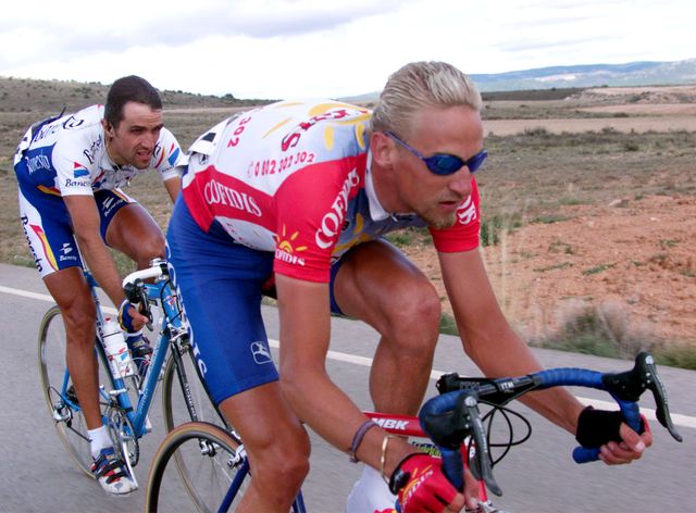 Le belge Franck VANDENBROUCKEau tour d'Espagne en 1999