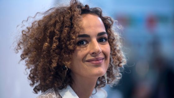 Leïla Slimani à la foire du livre de Francfort, 2017 ©AFP - John MacDougall