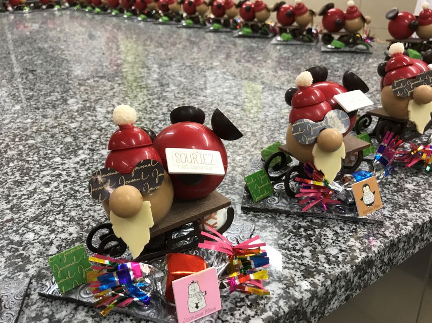 Les créations de Noël de la chocolaterie Jouvenal