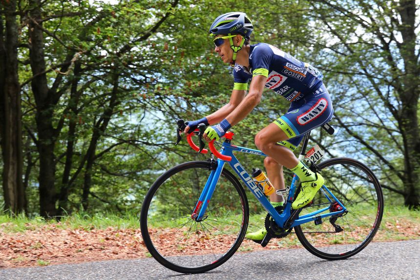 Guillaume MARTIN au Mur de Peguere (1375m) pendant le Tour de France 2017