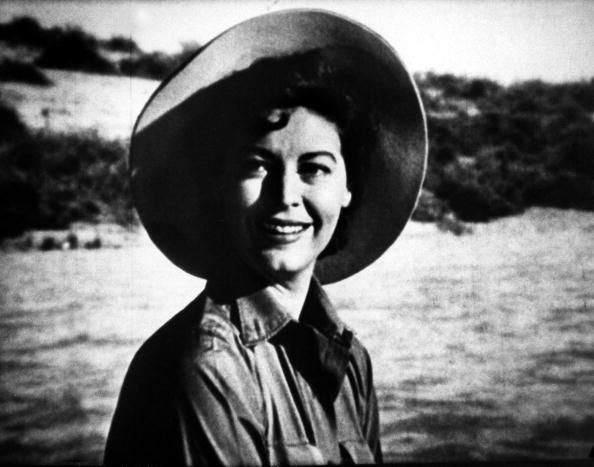 Ava Gardner sur le tournage de Mogambo