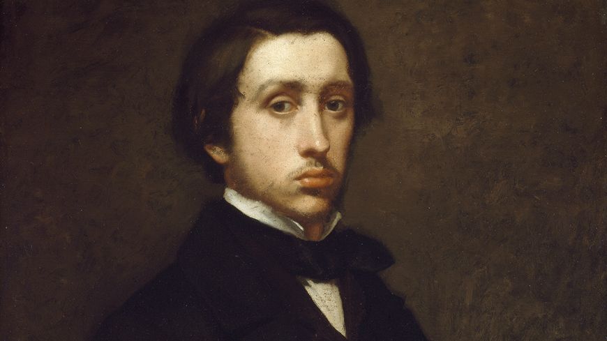 Autoportrait, peinture à l'huile d'Edgar Degas, 1855.