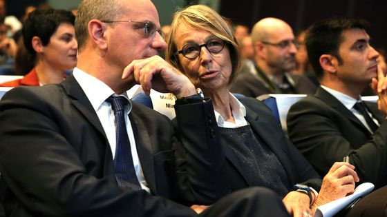 Françoise Nyssen, ministre de la Culture, et Jean-Michel Blanquer, ministre de l'éducation nationale ©Maxppp - PHOTOPQR/CHARENTE LIBRE/MAXPPP