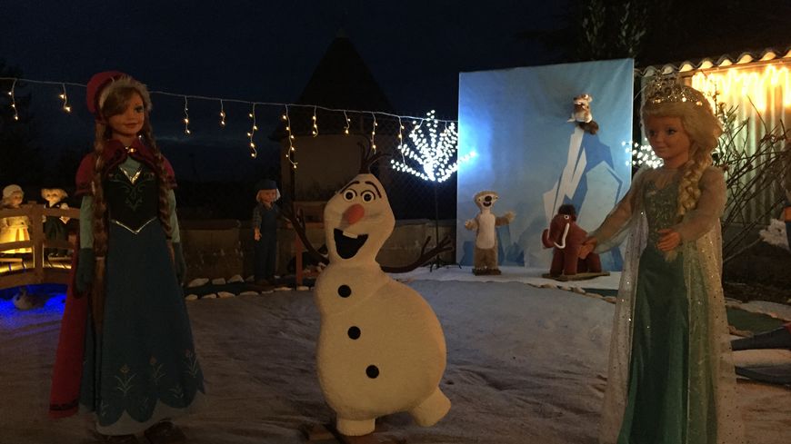 Les personnages de "La Reine des Neiges" et de "L'Âge de glace" à Buxerolles