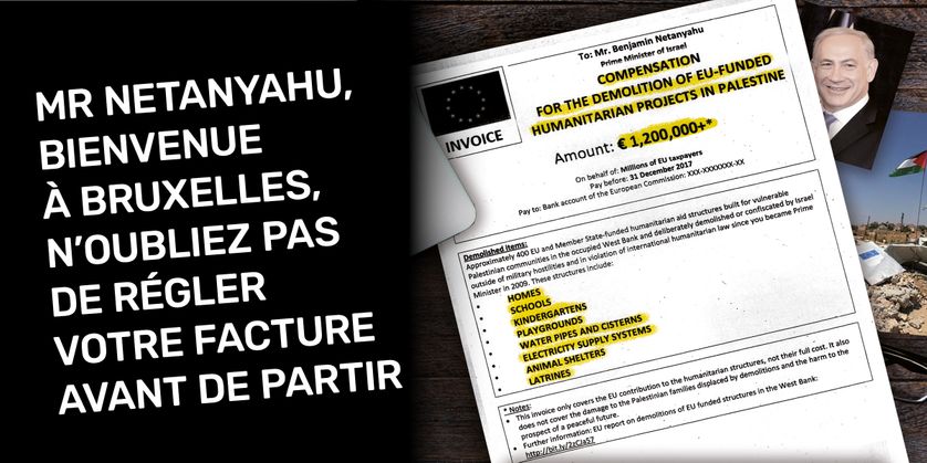 Les affiches ont été placardées au Parlement européen (Strasbourg)