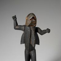 Statue royale anthropo-zoomorphe représentant le roi Béhanzin dernier roi du Dahomey (1890-1894)