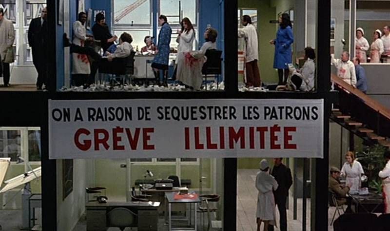 une image du film de Jean-Luc Godard "Tout va bien" (1972)
