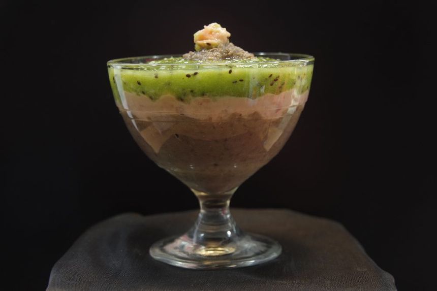 Trio du nouvel an : lentilles, saumon et kiwis