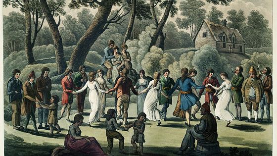La danse ronde (1807) de George Heriot, 1766-1844 - London: Richard Phillips - Toronto Public Library
