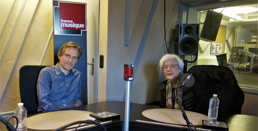 France Musique, studio 152... Philippe Venturini & Betsy Jolas