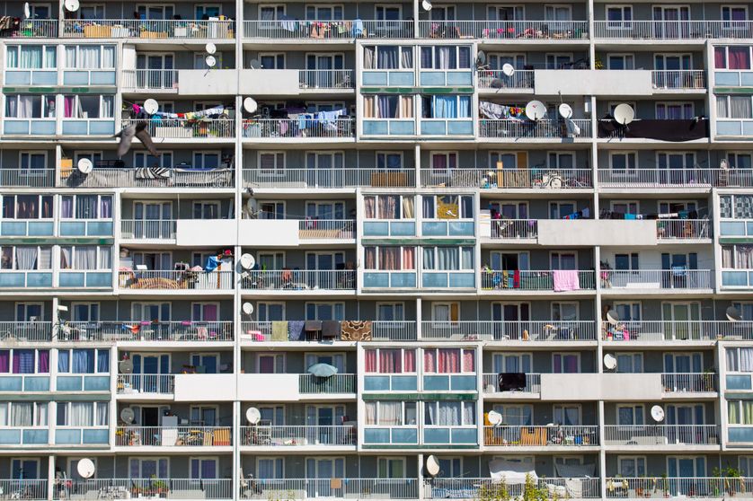 Façade de la Cité des 4000 à La Courneuve