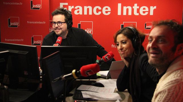 Nicolas Demorand, Léa Salamé et Augustin Trapenard