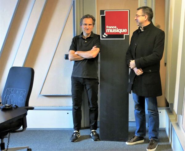 France Musique, studio 152... Philippe Venturini & Jean-Jacques Groleau (de g. à d.)