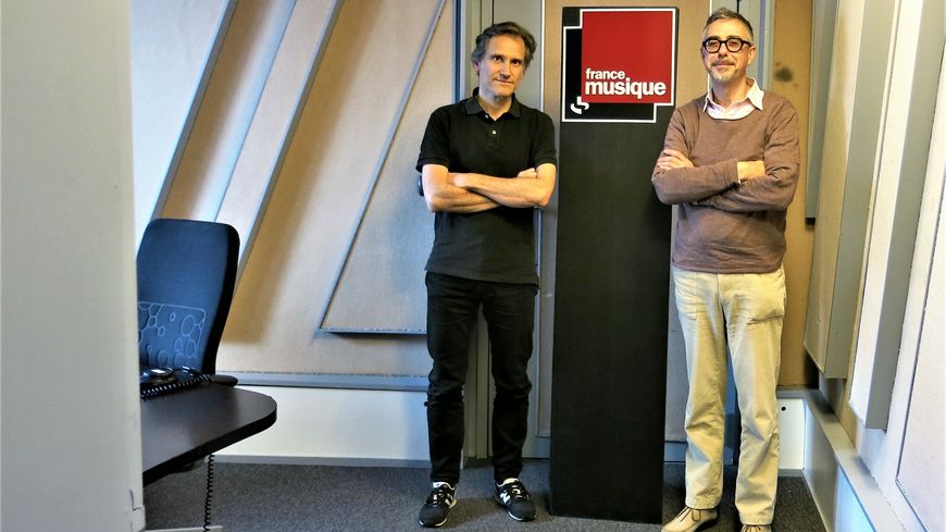 France Musique, studio 152... Philippe Venturini & Franck Mallet (de g. à d;)