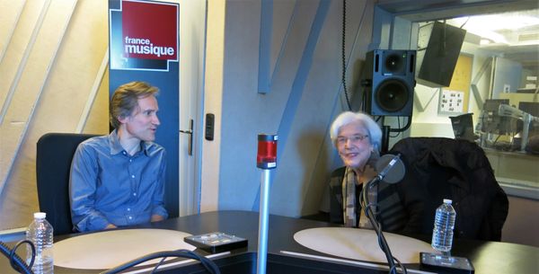 France Musique, studio 152... Philippe Venturini & Betsy Jolas