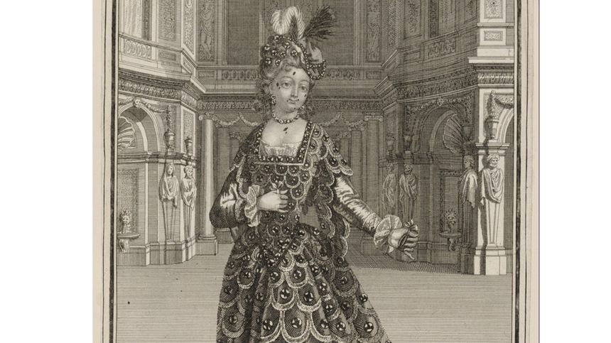 Mademoiselle Maupain dansant à l'Opéra, Paris, Mariette, XVIIe siècle.