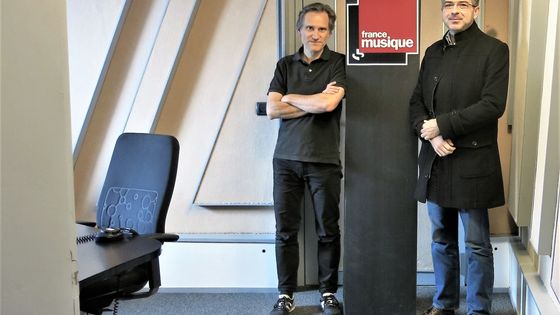 France Musique, studio 152... Philippe Venturini & Jean-Jacques Groleau ©Radio France - Annick Haumier