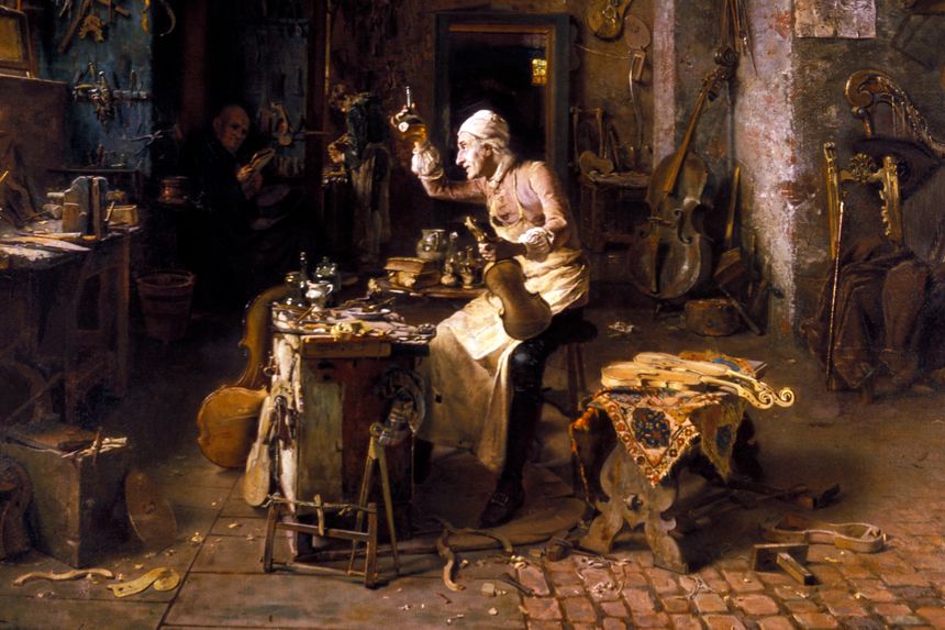 Stradivarius dans son atelier.