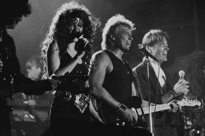 Johnny Hallyday sur la scène des Francofolies Johnny Hallyday sur la scène des Francofolies
