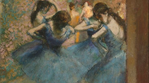 Quelle musique voyez-vous sur le tableau : "Danseuses bleues" d'Edgar Degas, vers 1890 ?