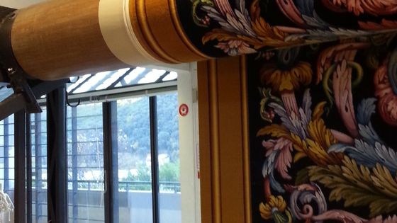 Le tapis Louis XIV juste avant le tombé de métier ©Radio France - Véronique Samouiloff