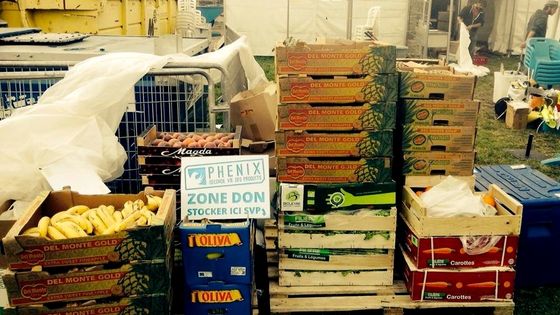 Collecte par Phenix des invendus alimentaires dans une grande surface - phenix