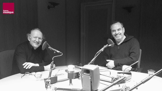 Philippe Hurel et Bruno Letort en studio ©Radio France - Soizic Noël