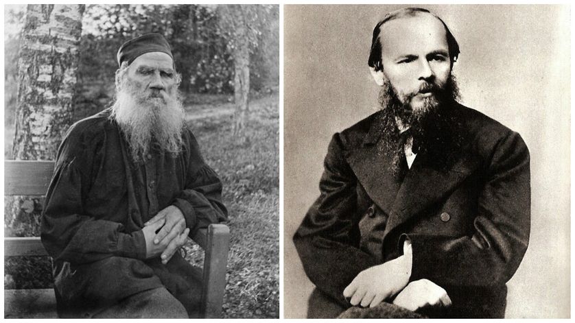 Léon Tolstoï et Fiodor Dostoïevski