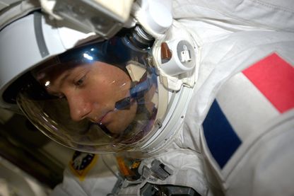 Thomas Pesquet à bord de l'ISS le25 mars 2017 Thomas Pesquet à bord de l'ISS le25 mars 2017