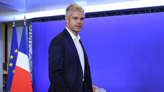Laurent Wauquiez affirme porter "une droite de retour, qui ne s'excuse plus d'être de droite". ©AFP - Eric Fefeberg