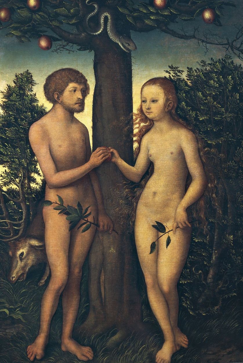 Adam et Eve par Lucas Cranach (1472-1553)