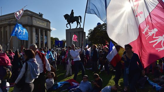 Manifestation du mouvement "La manif pour tous" le 16/10/2016 ©AFP - CHRISTOPHE ARCHAMBAULT