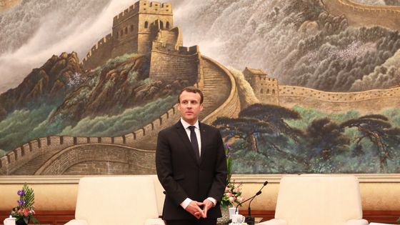 Emmanuel Macron a promis de revenir chaque année en Chine jusqu'à la fin de son mandat. ©AFP - Ludovic Marin