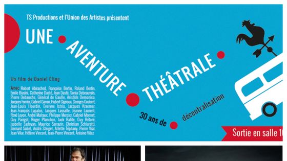 En haut : Une aventure théâtrale ; en bas à gauche : Le Monde d'hier ; à droite : La Tempête - Ts Productions / Pascal Victor, ArtcomArt / Comédie française