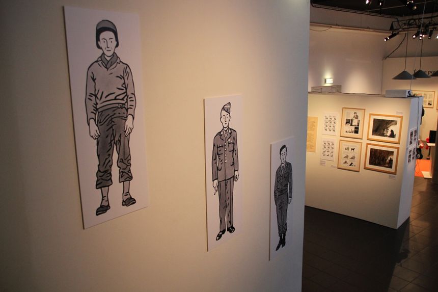 Dans l'exposition consacrée à Emmanuel Guibert à la Cité de la BD d'Angoulême en 2018