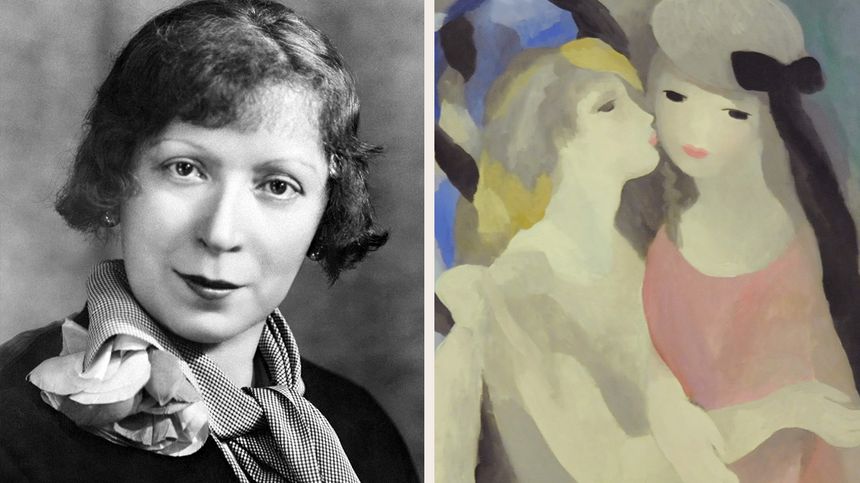 Portrait non daté de Marie Laurencin / "Le Baiser", 1927