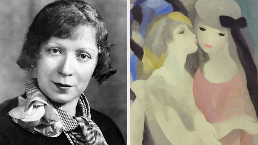 Portrait non daté de Marie Laurencin / "Le Baiser", 1927